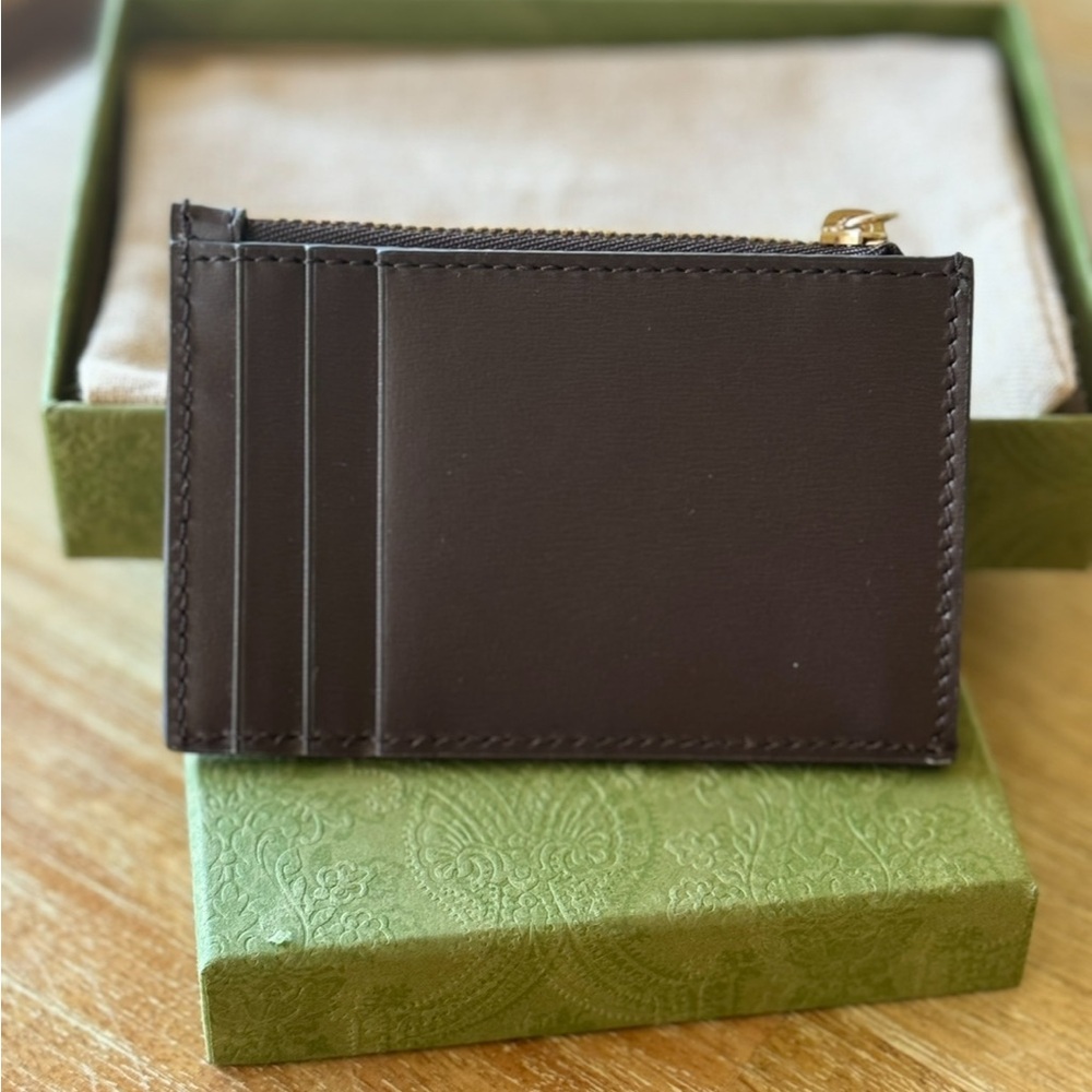 Gucci Canvas & Leather Card Case - Picture 3 of 4